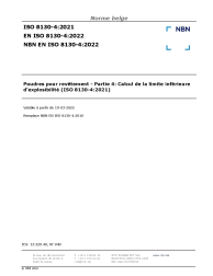 NBN EN ISO 8130-4:2022