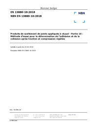 NBN EN 13880-10:2018