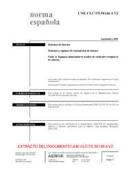 UNE-CLC/TS 50136-4:2005 V2