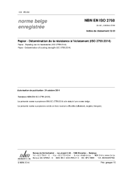 NBN EN ISO 2758:2014