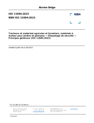 NBN ISO 11684:2023