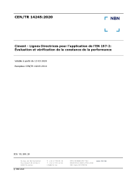 CEN/TR 14245:2020
