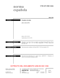 UNE-EN ISO 1234:1998 (R2008)