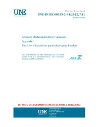 UNE-EN IEC 60335-2-41:2022/A11:2022