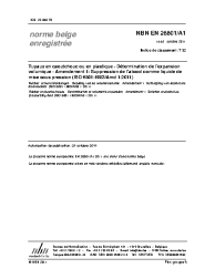 NBN EN 26801/A1:2011