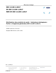 NBN EN ISO 11138-1:2017