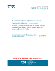 UNE-EN IEC 61215-1-2:2022