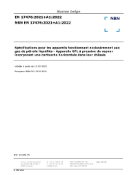 NBN EN 17476:2021+A1:2022