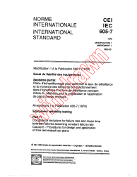 IEC 60605-7:1978/AMD1:1990