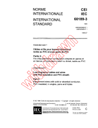 IEC 60189-3:1988/AMD1:1989