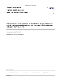 NBN EN ISO 9170-1:2020
