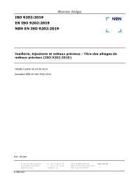 NBN EN ISO 9202:2019