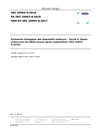 NBN EN ISO 10993-6:2017