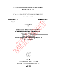 IEC 60245-2:1980/AMD1:1985