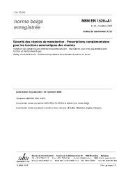 NBN EN 1526+A1:2008