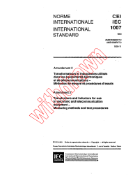 IEC 61007:1990/AMD2:1993