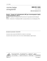 NBN EN 15905:2010