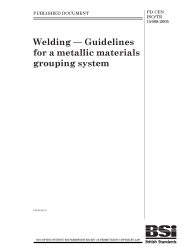 PD CEN ISO/TR 15608:2005