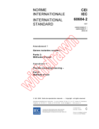 IEC 60684-2:1997/AMD1:2003