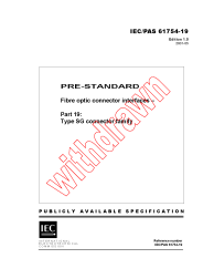 IEC PAS 61754-19:2001