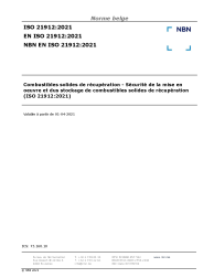 NBN EN ISO 21912:2021