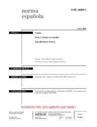 UNE 16609-1:2001