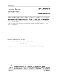NBN EN 12735-1:2010