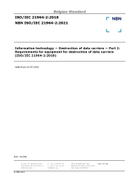 NBN ISO/IEC 21964-2:2021