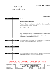 UNE-EN ISO 1833-26:2013