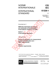 IEC 61326-1:1997/AMD1:1998