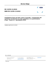 NBN EN 12259-13:2022