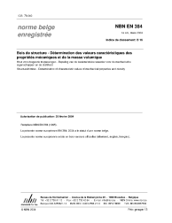 NBN EN 384:2004