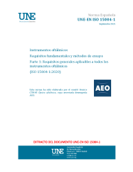UNE-EN ISO 15004-1:2021