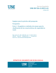 UNE-EN 926-2:2013+A1:2022
