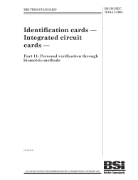 BS ISO/IEC 7816-11:2004