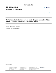 NBN EN 352-6:2020
