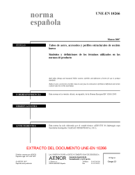 UNE-EN 10266:2007 (R2014)