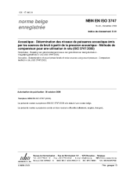 NBN EN ISO 3747:2009