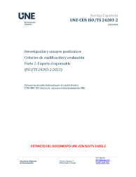 UNE-CEN ISO/TS 24283-2:2024