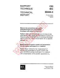 IEC TR 60444-3:1986