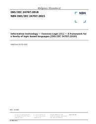 NBN ISO/IEC 24707:2021