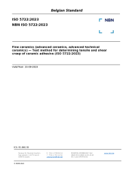NBN ISO 5722:2023