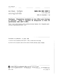 NBN EN ISO 2897-1:1999