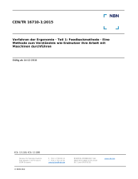 CEN/TR 16710-1:2015