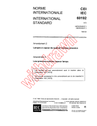 IEC 60192:1973/AMD2:1988