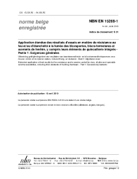 NBN EN 15269-1:2010