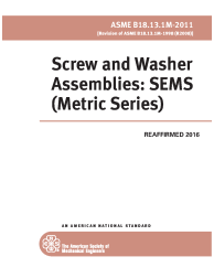 ASME B18.13.1M-2011 (R2016)