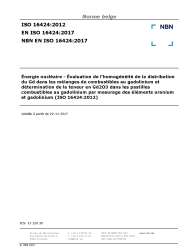 NBN EN ISO 16424:2017