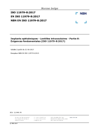 NBN EN ISO 11979-8:2017