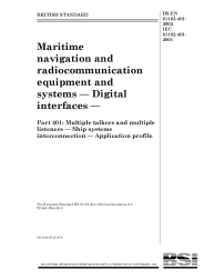 BS EN 61162-401:2002